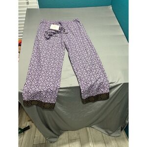 NWT Sudara Punjammies Purple Floral Pajama Pants 2XL